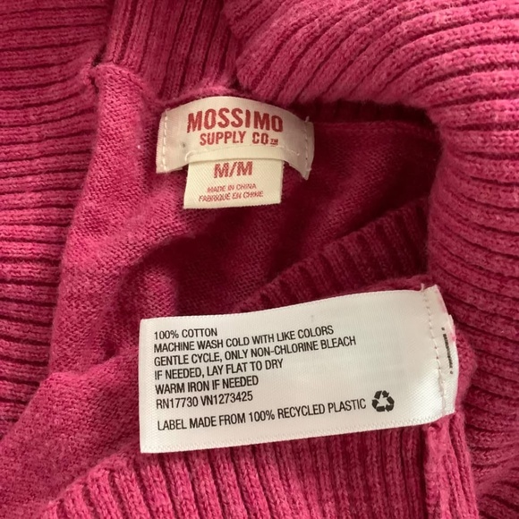 Mossimo Cotton deep Rose Pink cardigan Medium - Picture 6 of 6